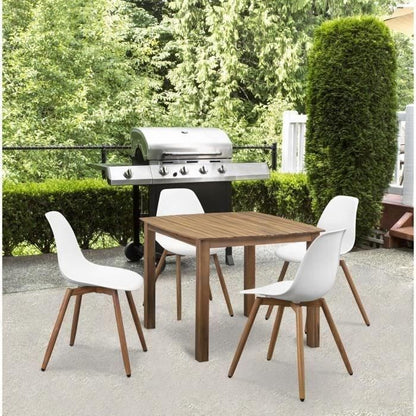 Lot de 4 chaises de jardin polypropylene - 50 x 55 x 85,5 cm