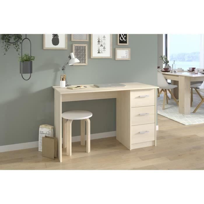 Bureau Essentielle - Panneaux de particules - Beige clair - L 121 cm - PARISOT