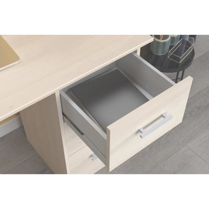 Bureau Essentielle - Panneaux de particules - Beige clair - L 121 cm - PARISOT