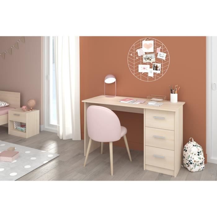 Bureau Essentielle - Panneaux de particules - Beige clair - L 121 cm - PARISOT