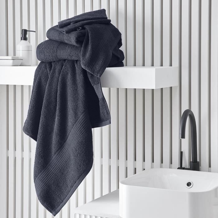 Drap de bain 100% coton 70x130 cm, Navy, Today