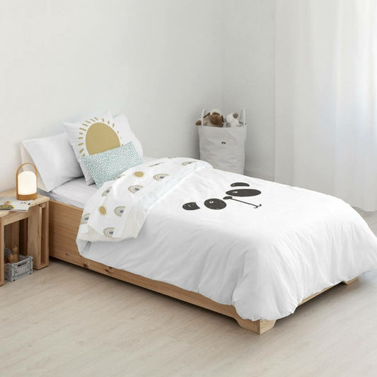 Housse de Couette Kids&Cotton Inder Noir 180 x 220 cm