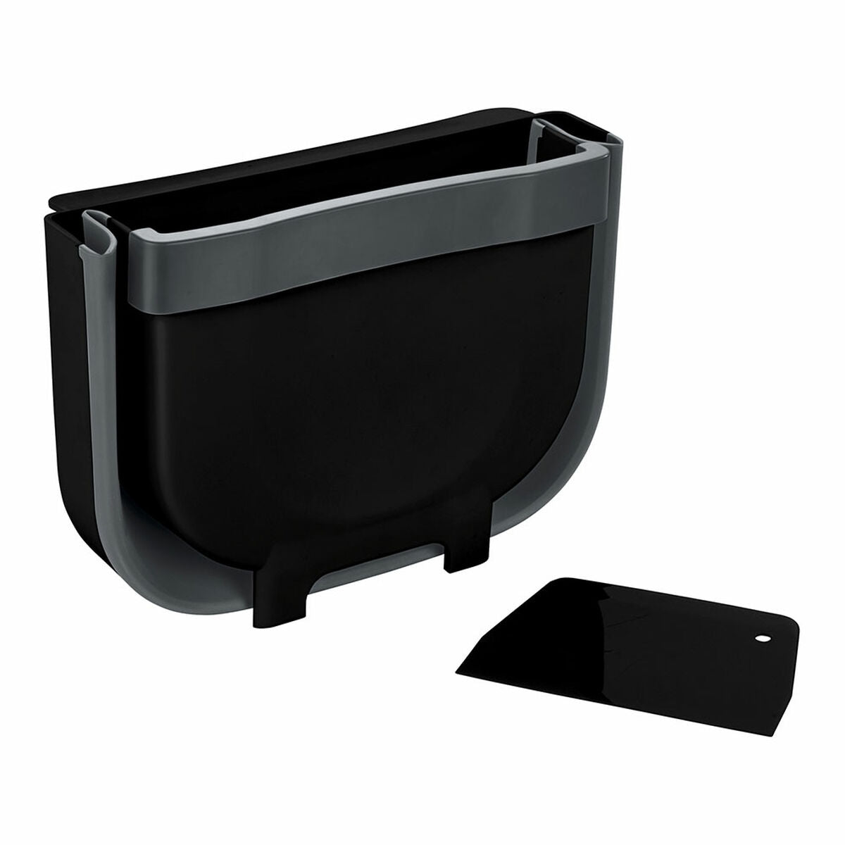 Poubelle pour porte de placard Wenko Fago 55028100 5 L Noir Pliable