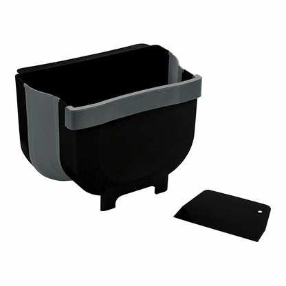 Poubelle pour porte de placard Wenko Fago 55028100 5 L Noir Pliable